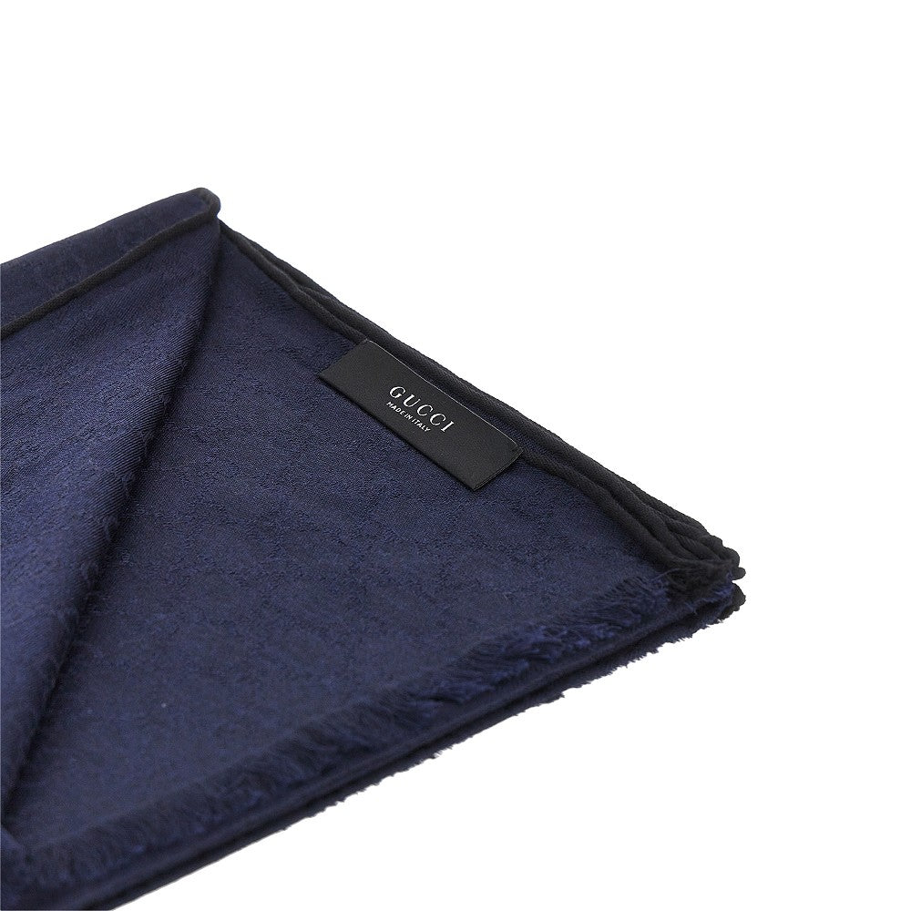 Stola in misto lana e seta jacquard