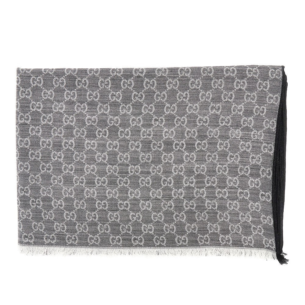 Stola in misto lana e seta jacquard