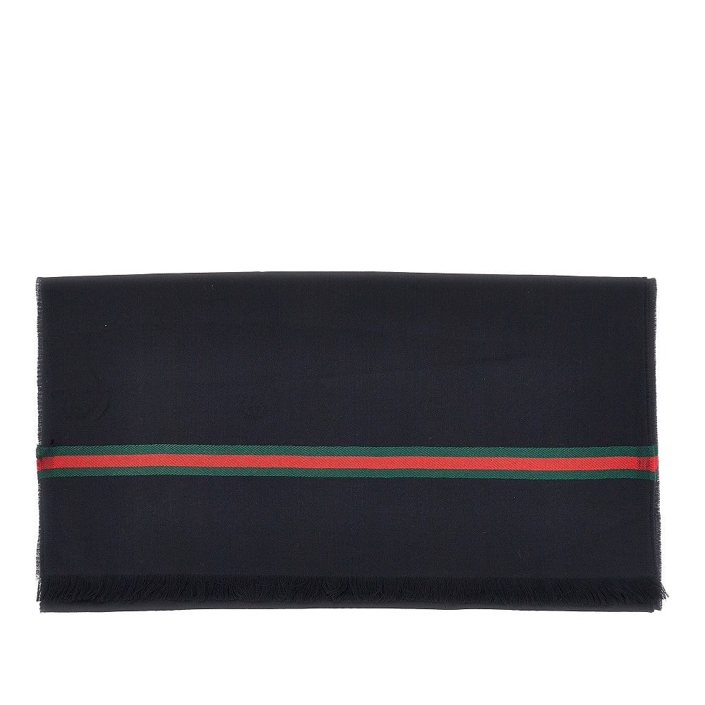 Silk and wool scarf