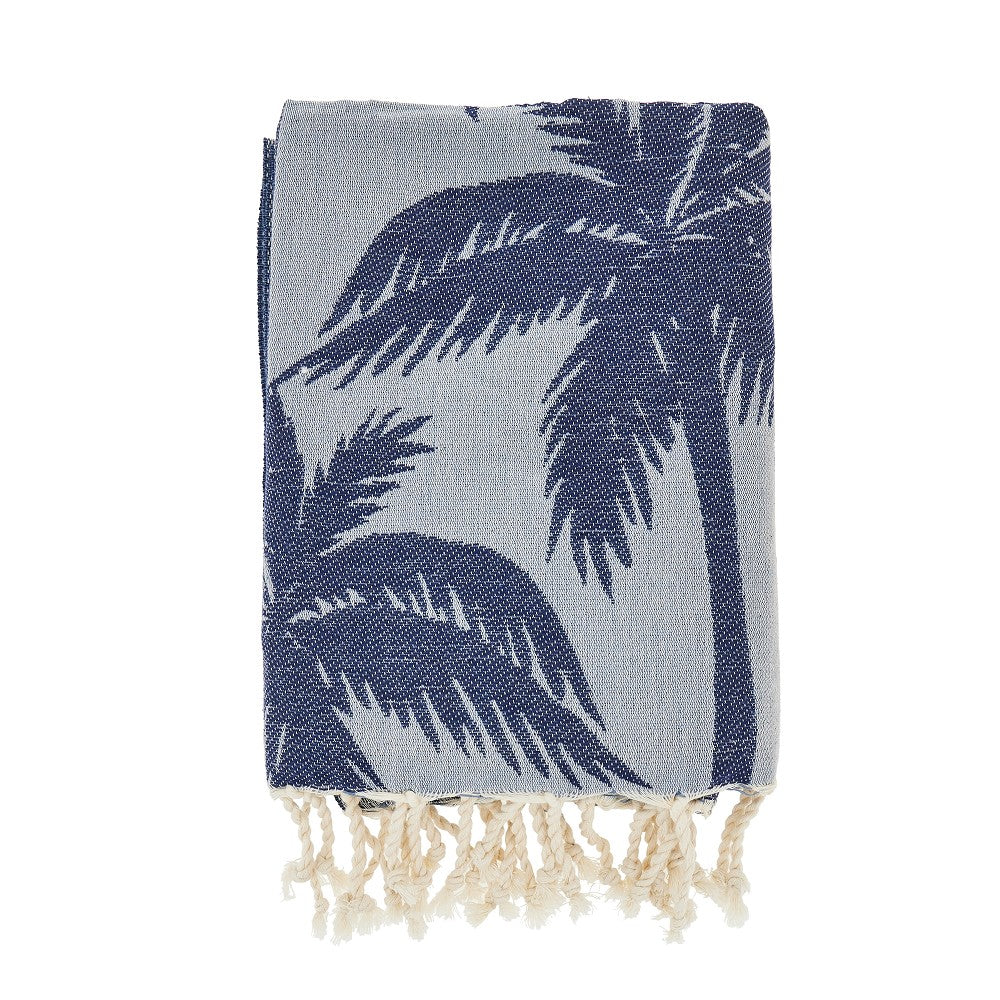 Telo mare in cotone con motivo Palmera