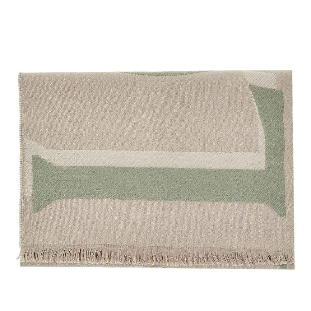 Cashmere and wool blend scarf