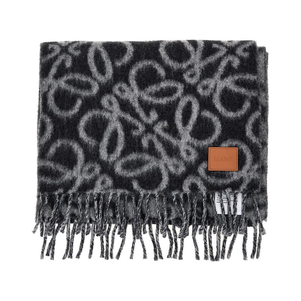 Wool and alpaca blend Anagram scarf