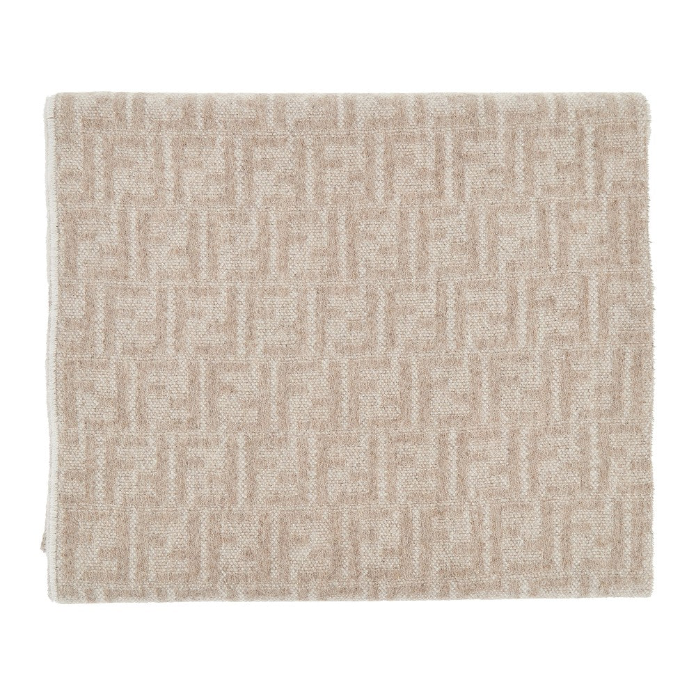 Wool and cashmere double-face scarf