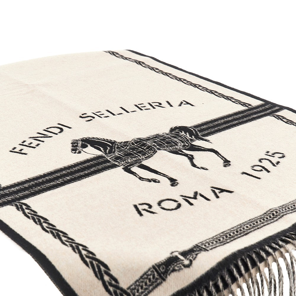 'Selleria' wool and cashmere scarf