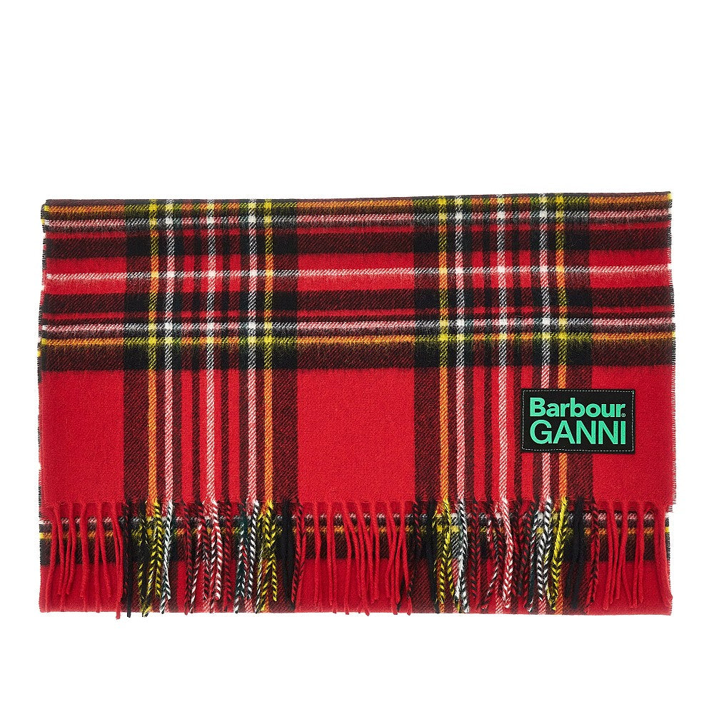 Tartan wool scarf
