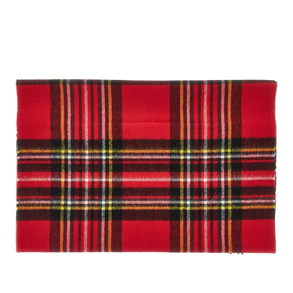 Tartan wool scarf