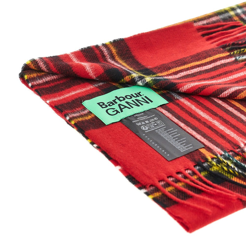 Tartan wool scarf