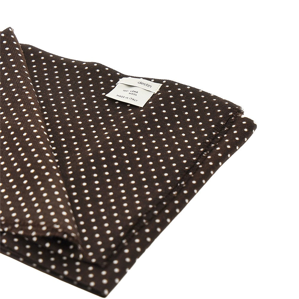 'Poppy Double' wool scarf