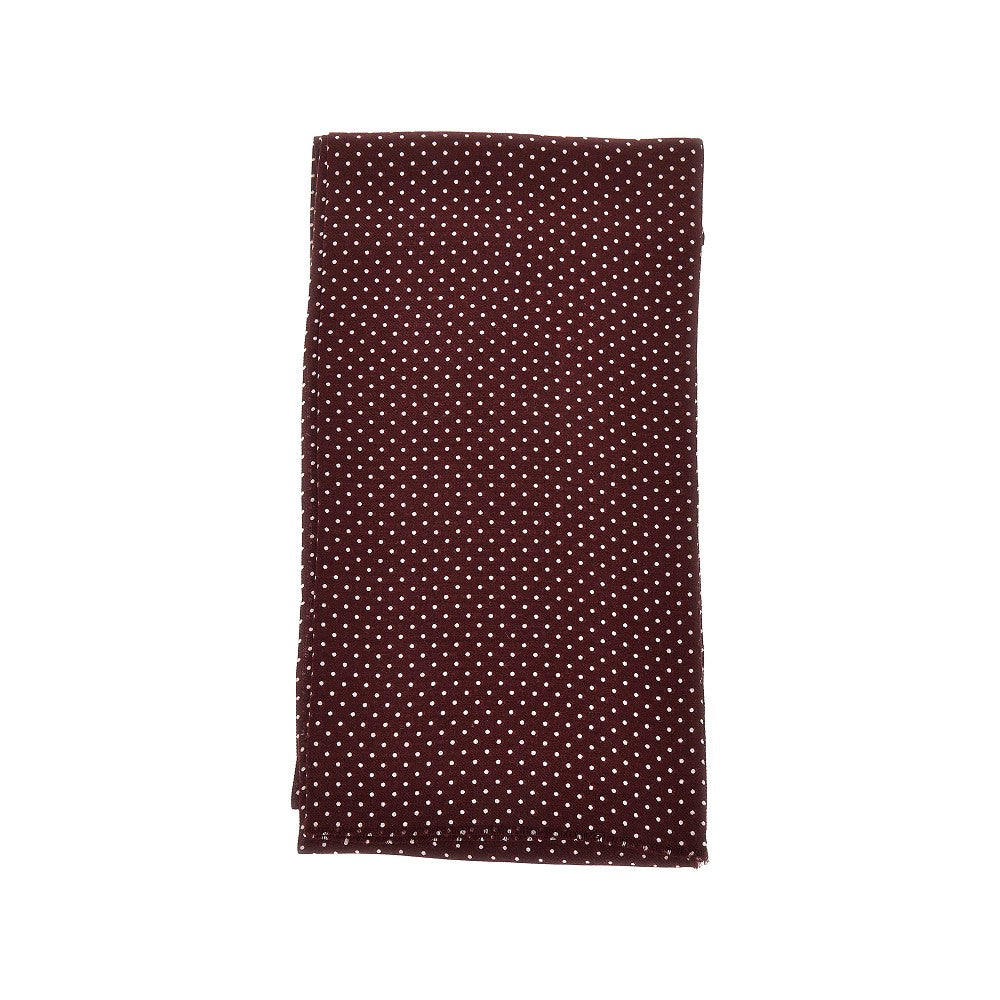 'Poppy Double' wool scarf