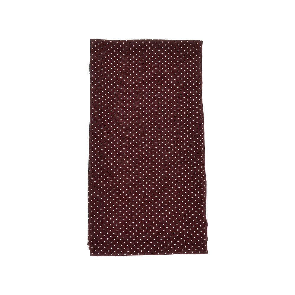 'Poppy Double' wool scarf