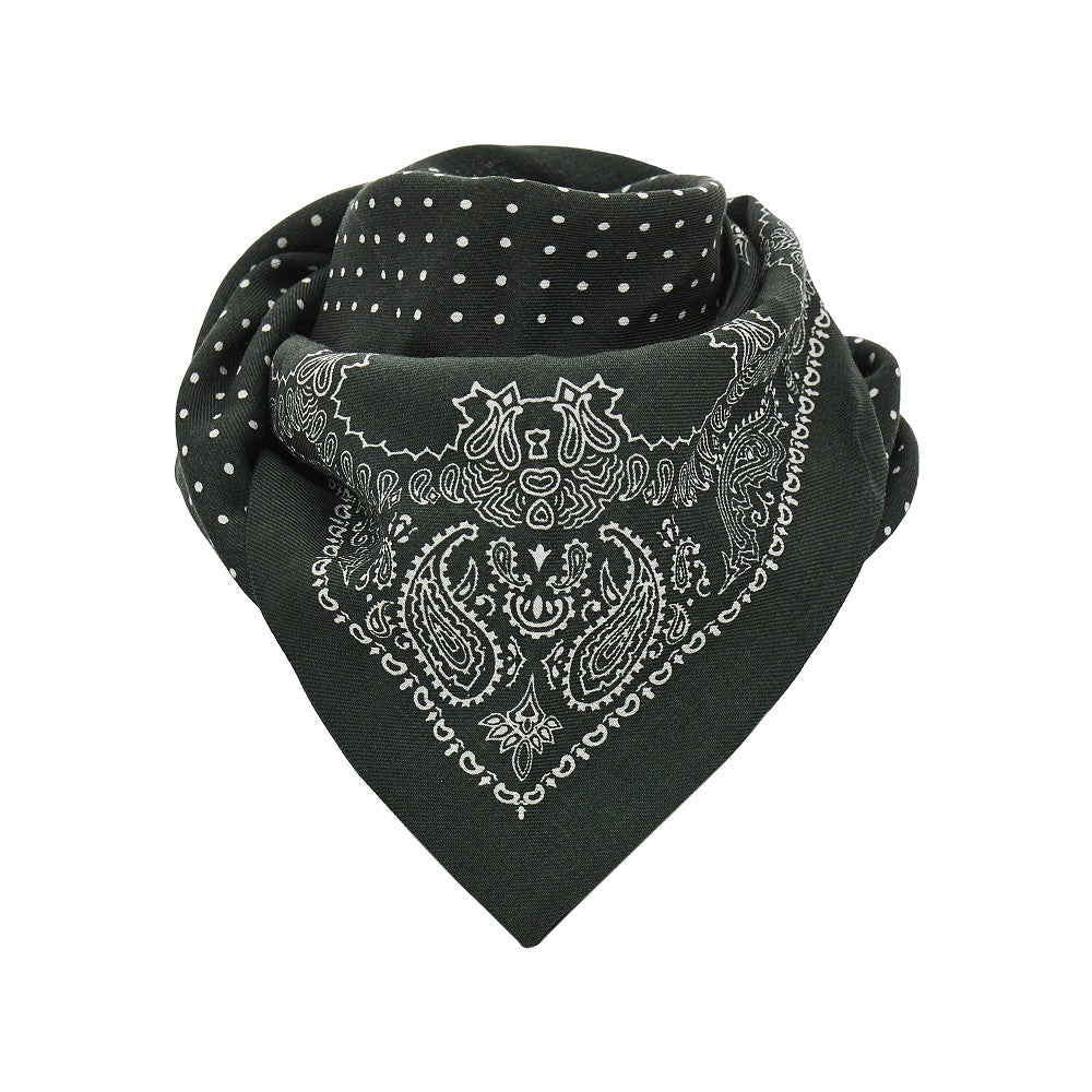 Foulard in lana con motivo Bandana