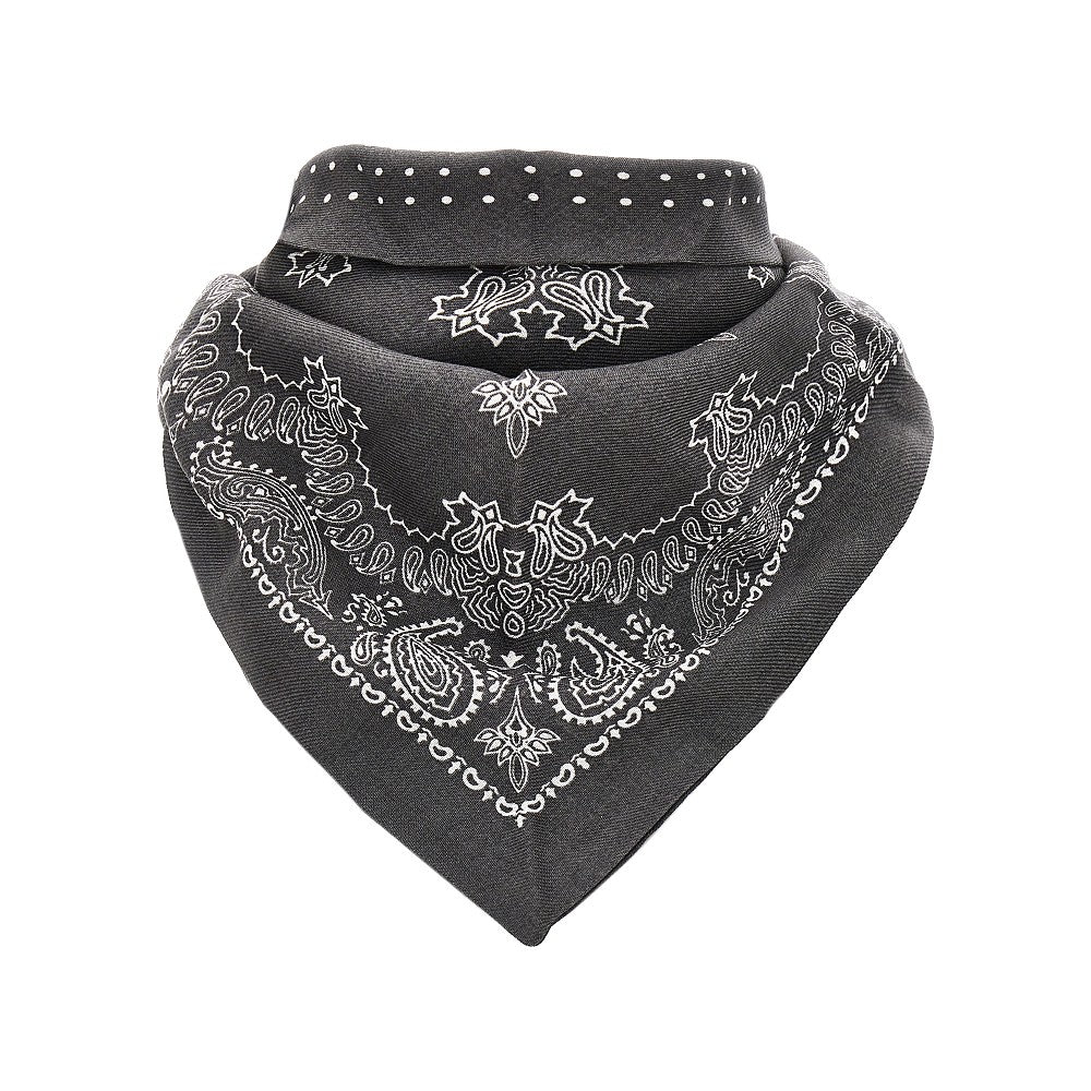 Wool scarf with Bandanda motif