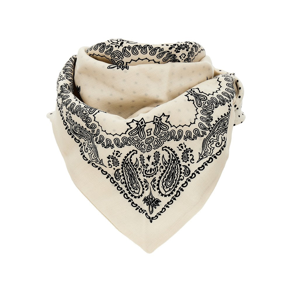 Wool scarf with Bandanda motif
