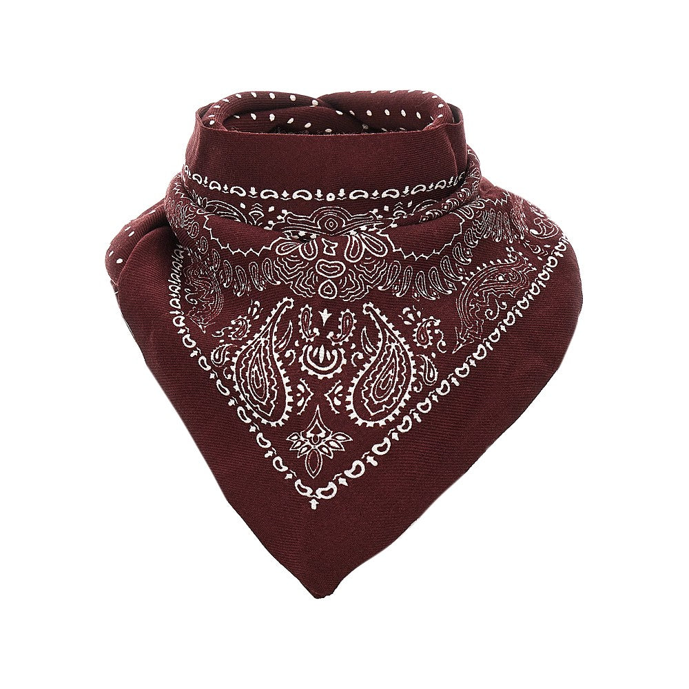 Wool scarf with Bandanda motif