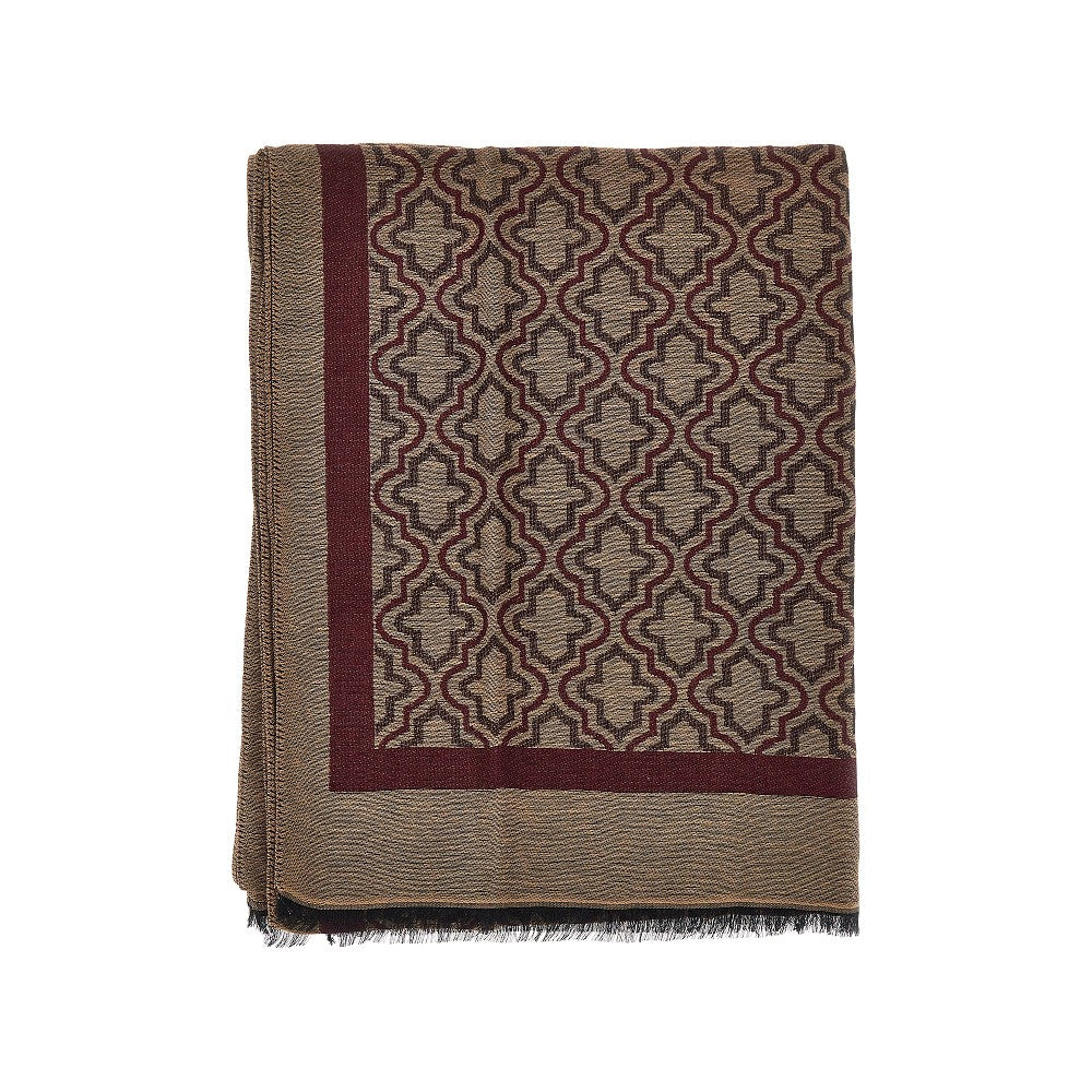 Stola in viscosa e modal con motivo jacquard