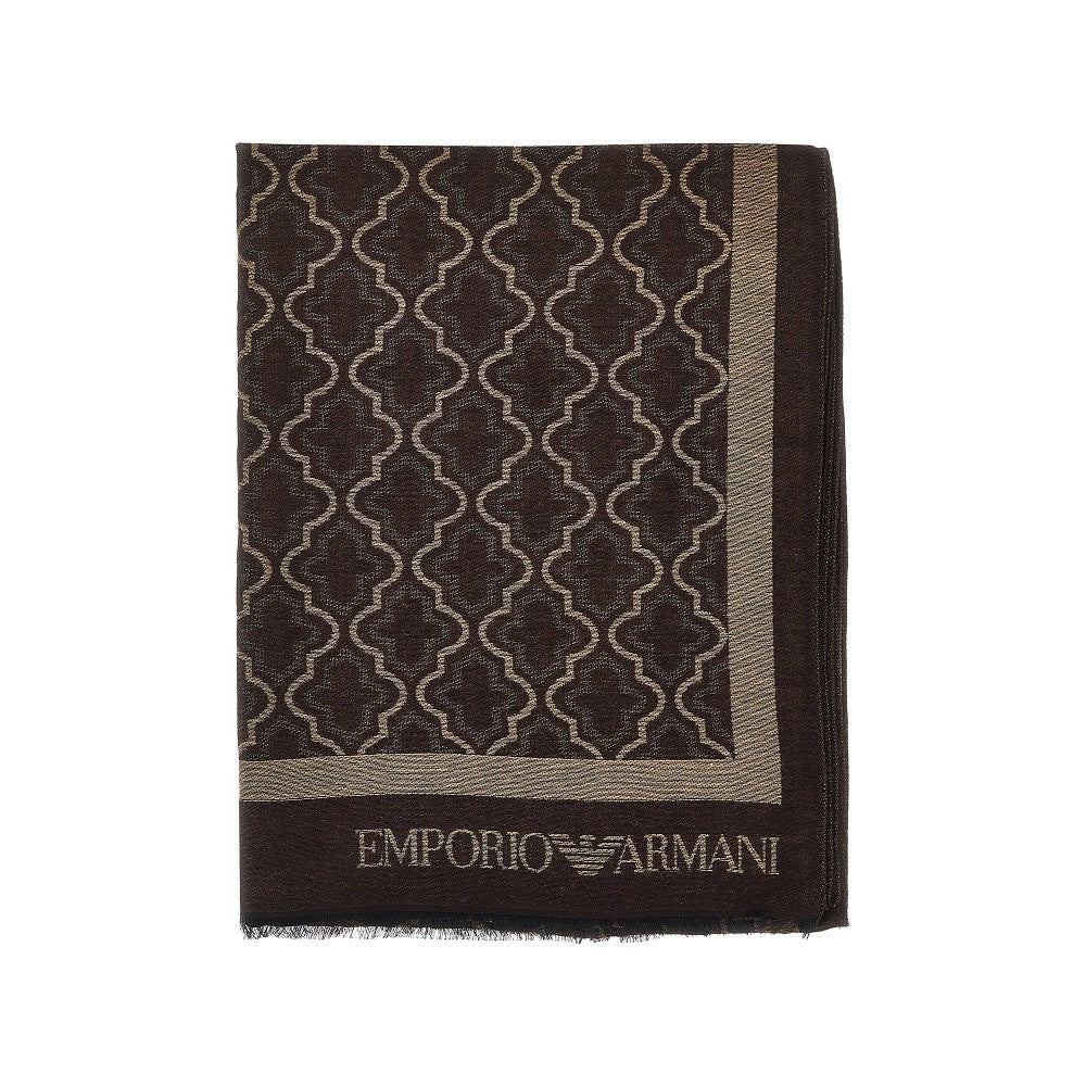 Stola in viscosa e modal con motivo jacquard