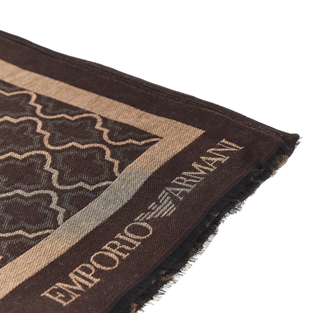 Stola in viscosa e modal con motivo jacquard