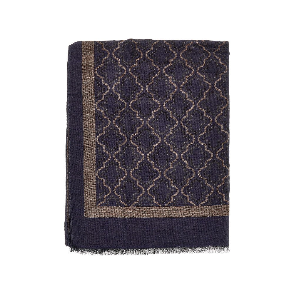 Stola in viscosa e modal con motivo jacquard