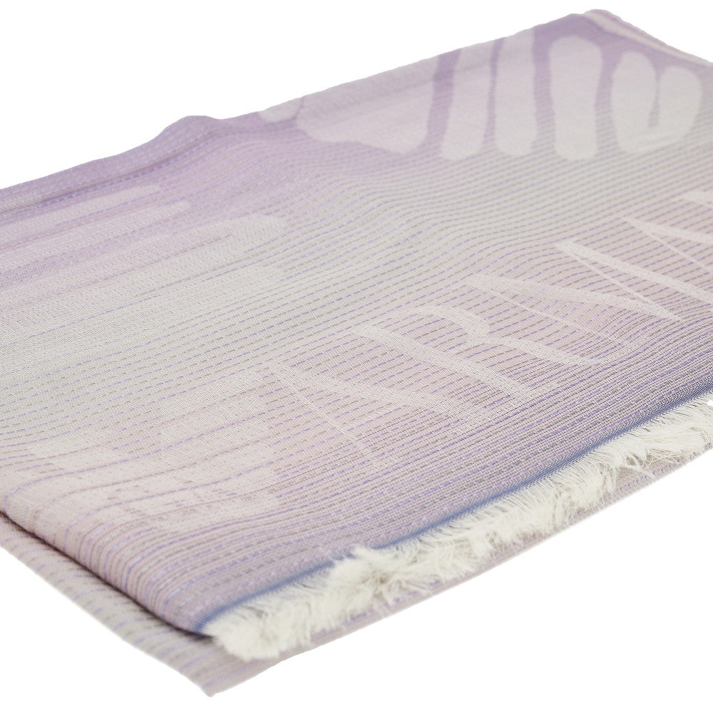 Shaded cotton-blend scarf