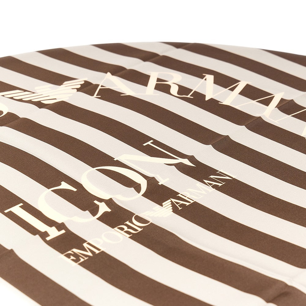 Silk scarf with logo print