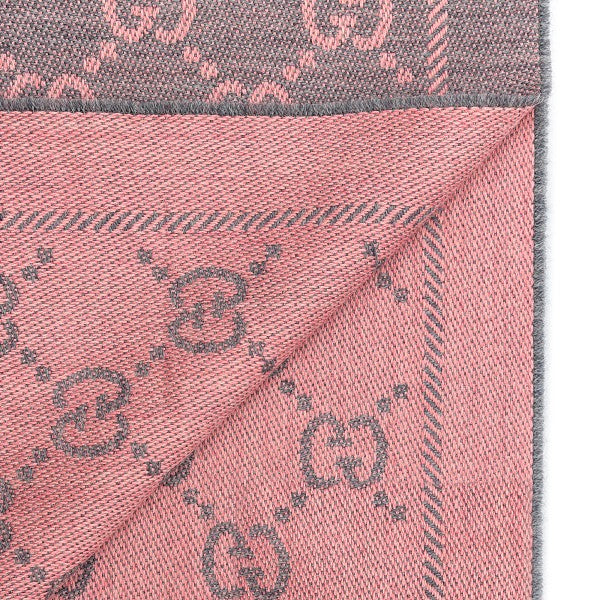 GG jacquard wool scarf