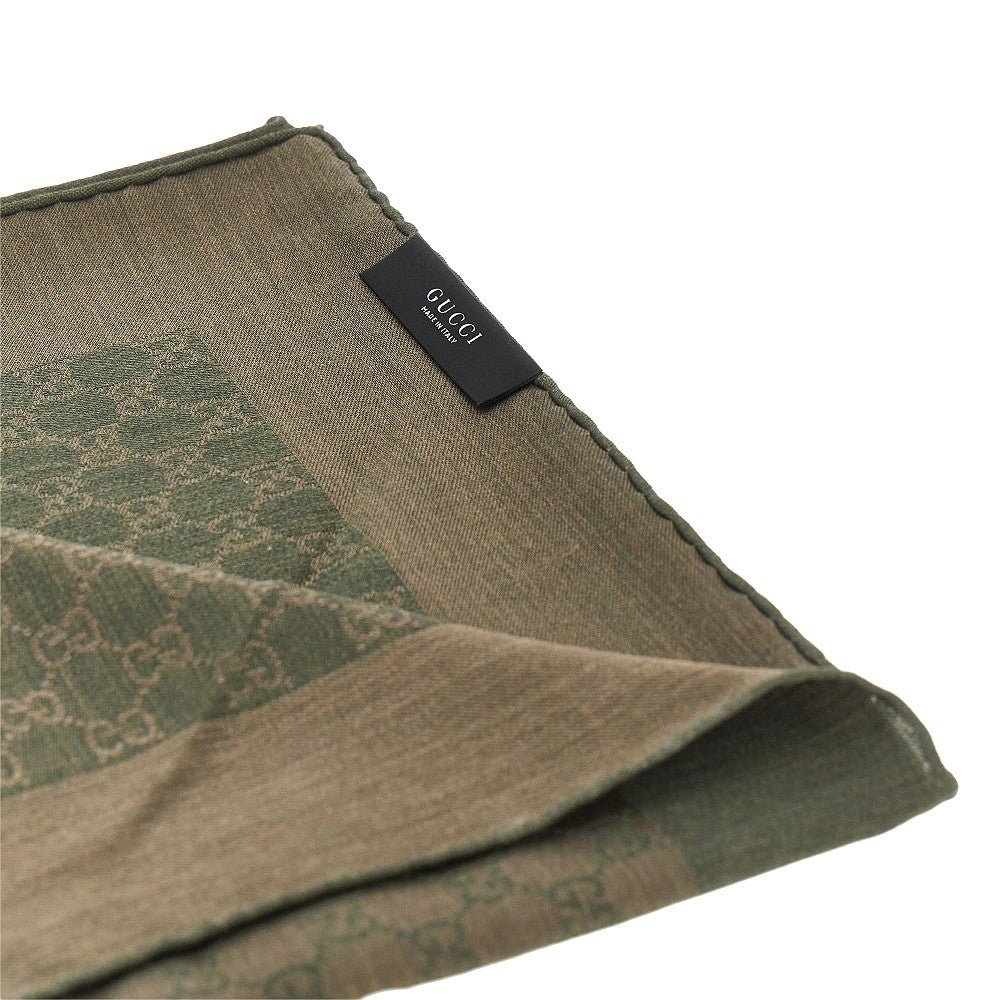 Sciarpa in misto lana e seta jacquard