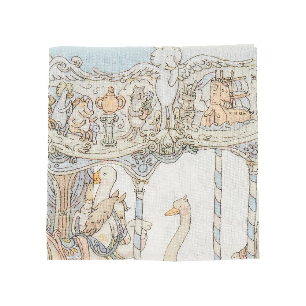 Carré 'Carousel' in cotone organico