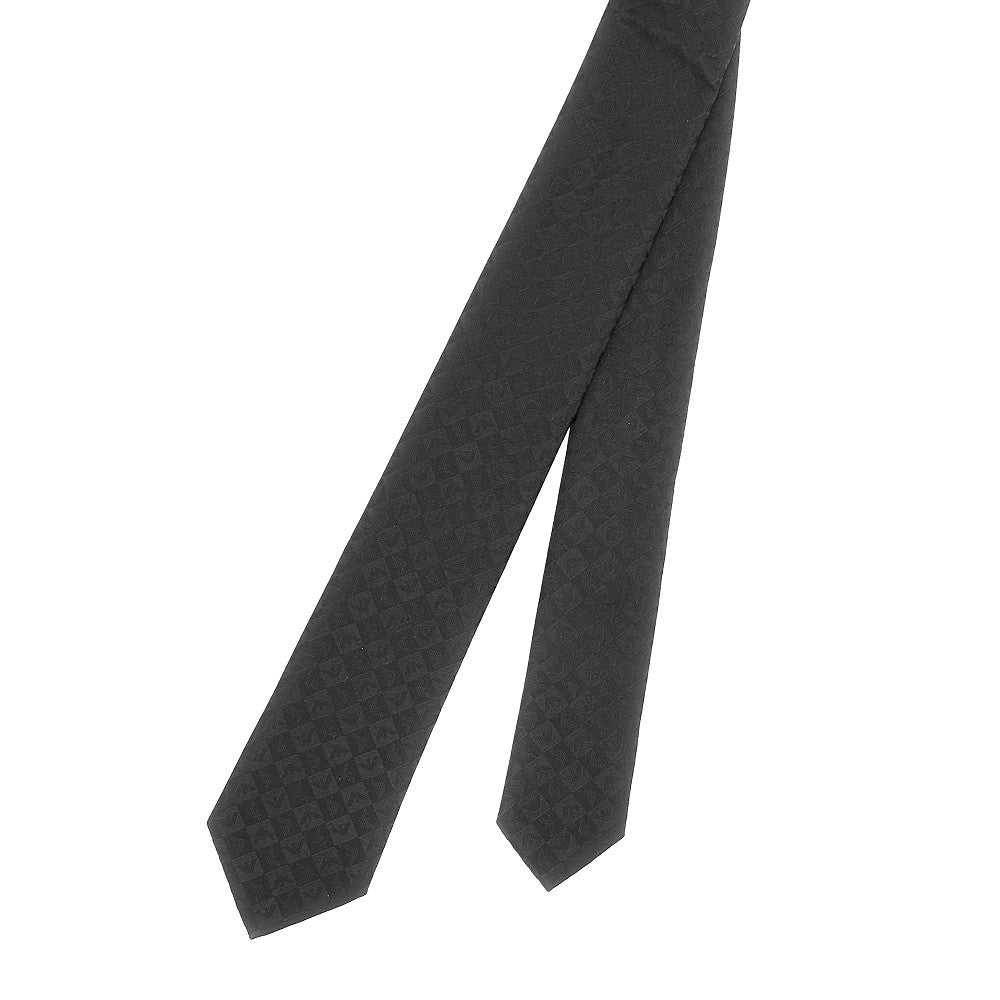 Cravatta in seta jacquard monogram