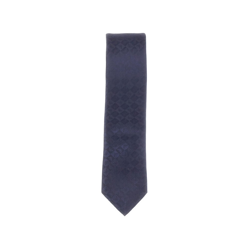 Monogram jacquard silk tie