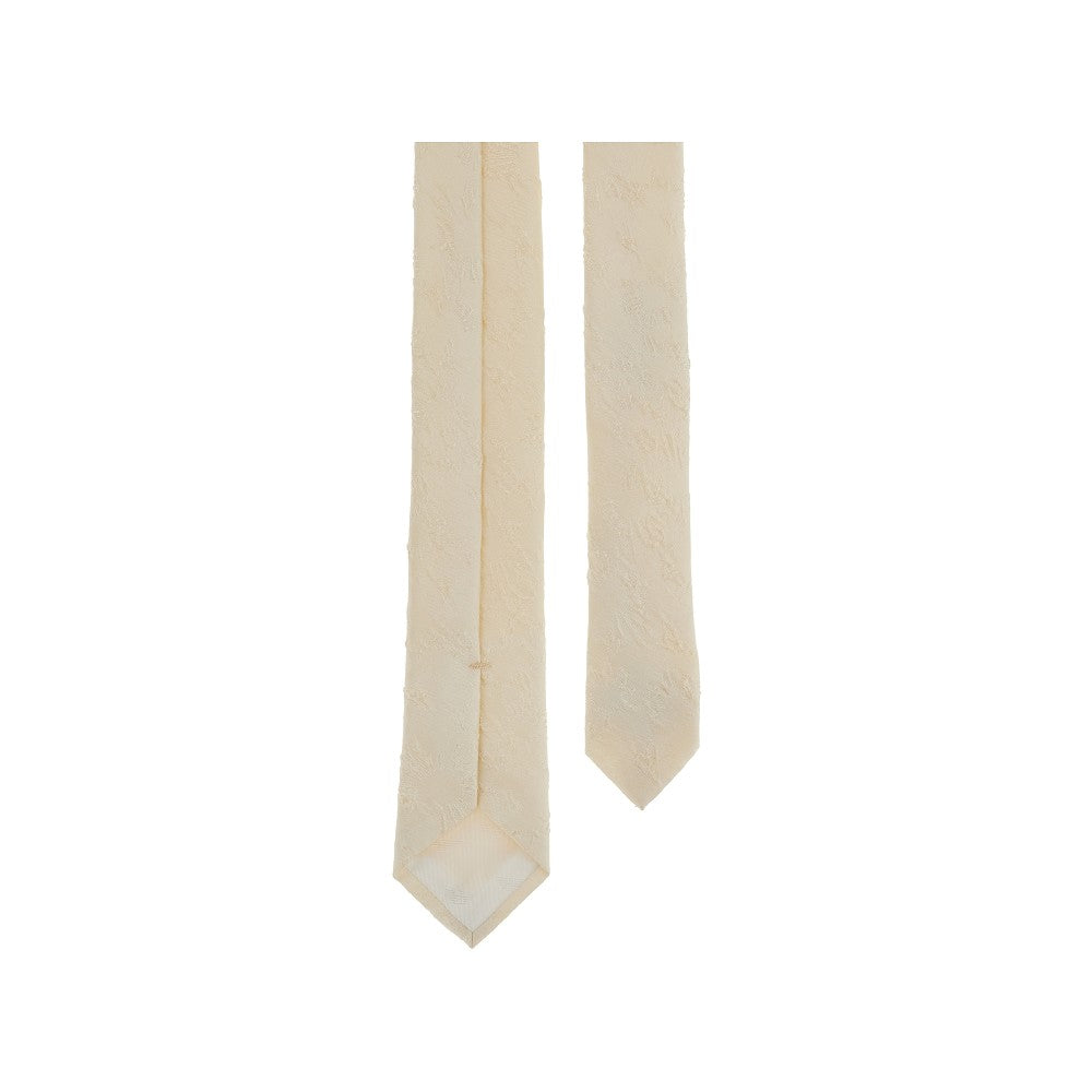 Jacquard silk-blend necktie