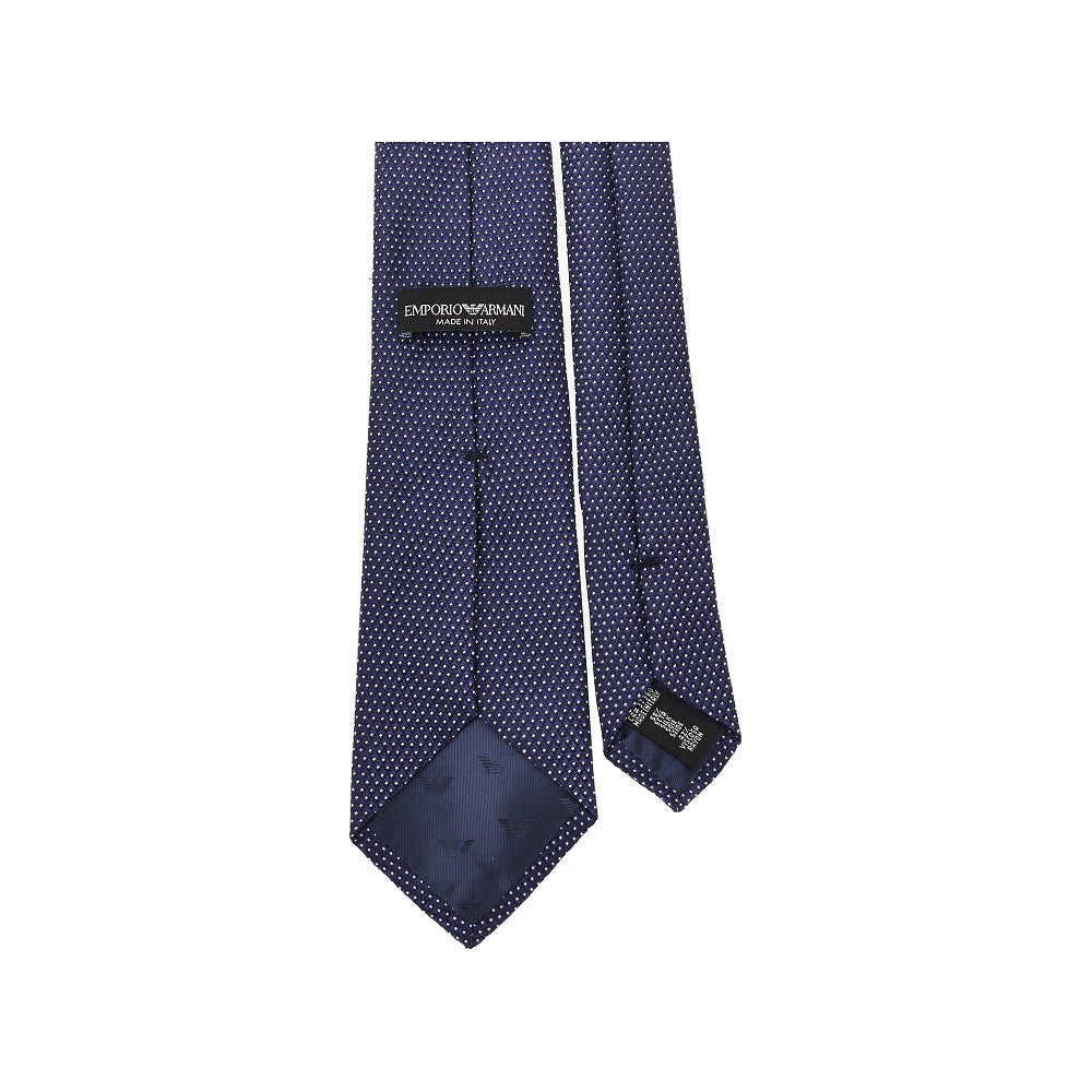 Cravatta in misto seta con motivo in jacquard