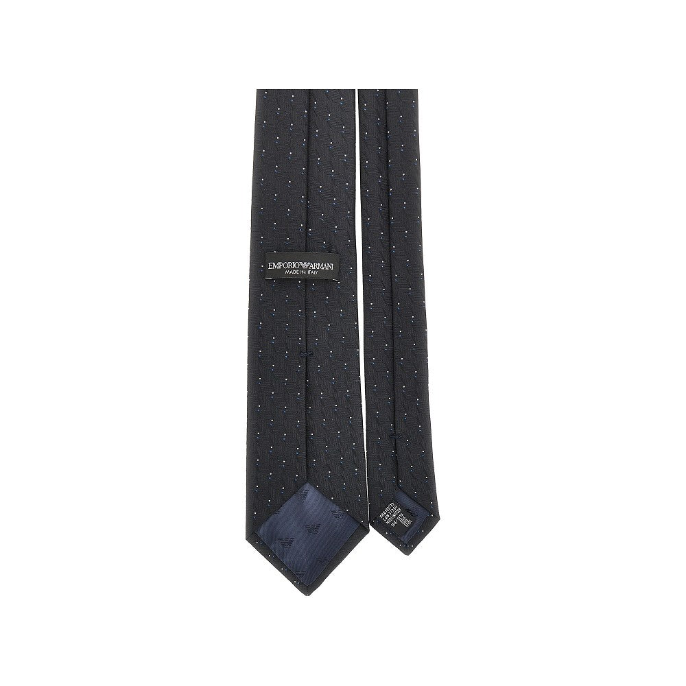 Cravatta in seta con motivo jacquard