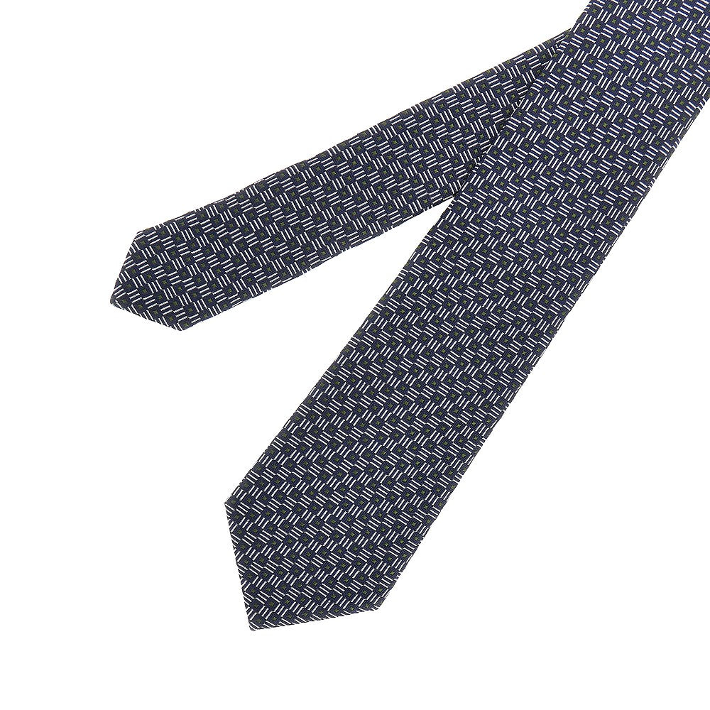 Cravatta in seta con motivo jacquard