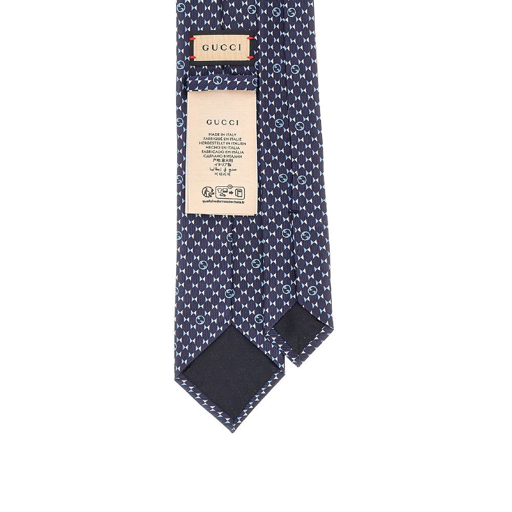 Cravatta in seta &#39;Incrocio GG&#39;