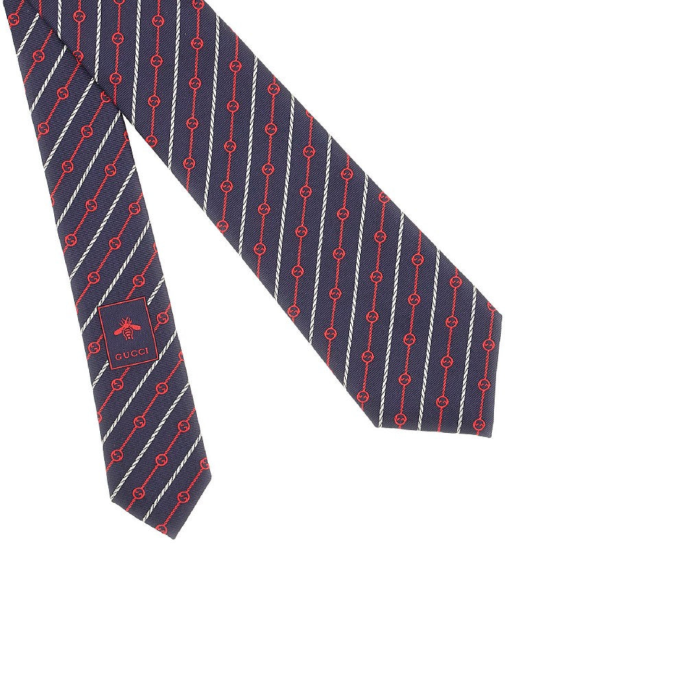 Cravatta in seta Incrocio GG e corde
