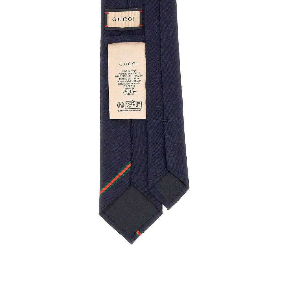 Viscose-blend tie with Web detail