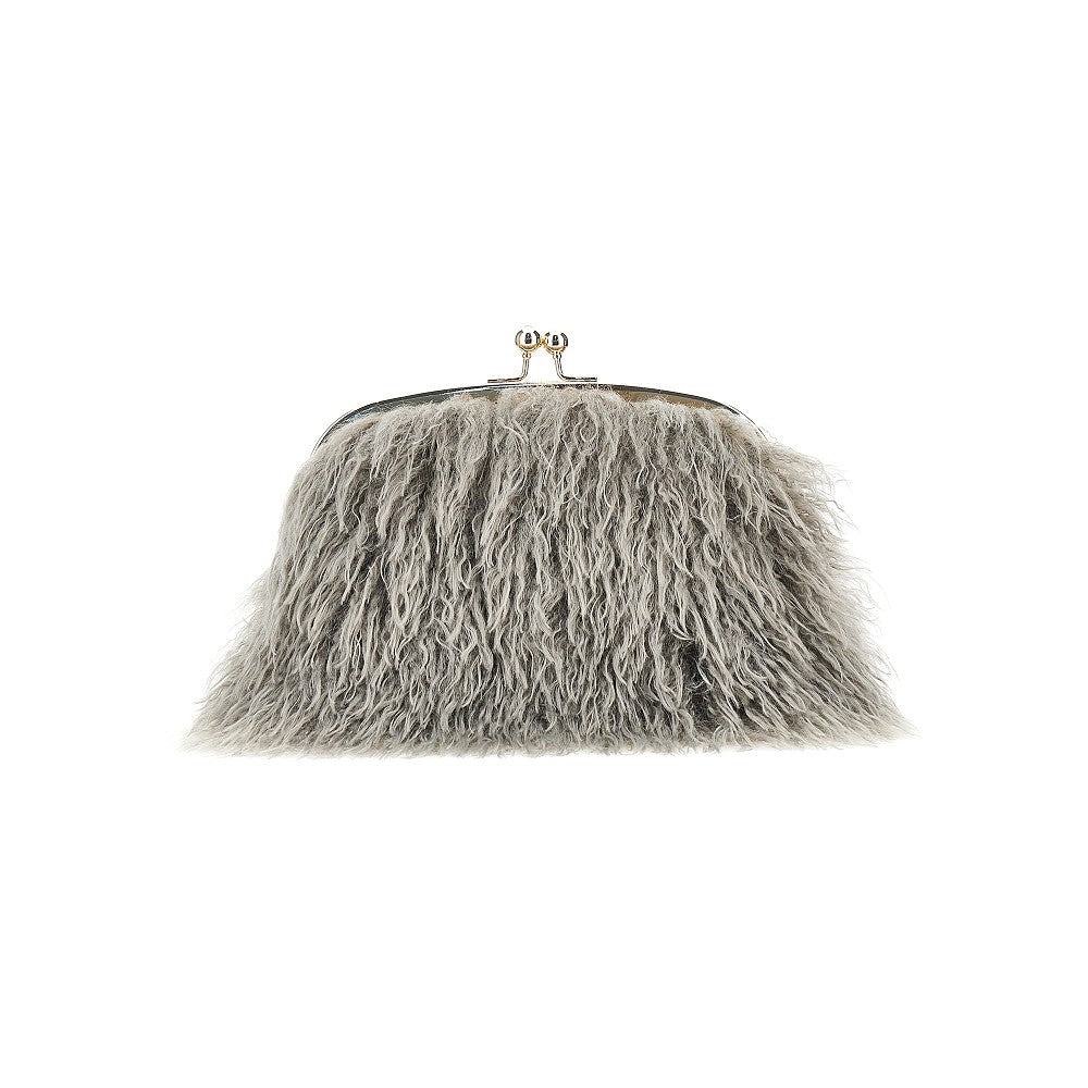 Clutch in finta pelliccia