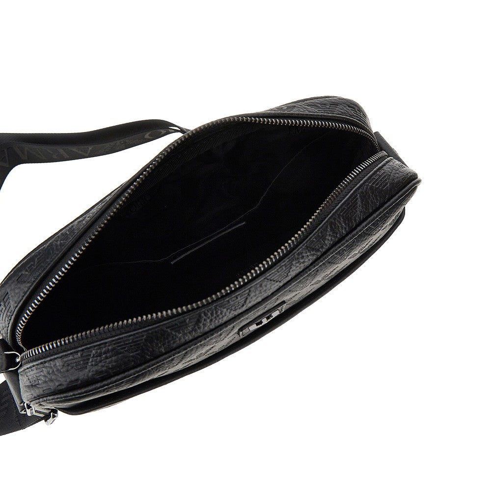 Borsa a tracolla in pelle con motivo Eagle