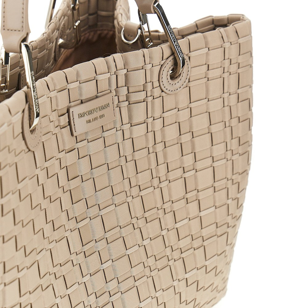 Woven nylon medium shopping bag