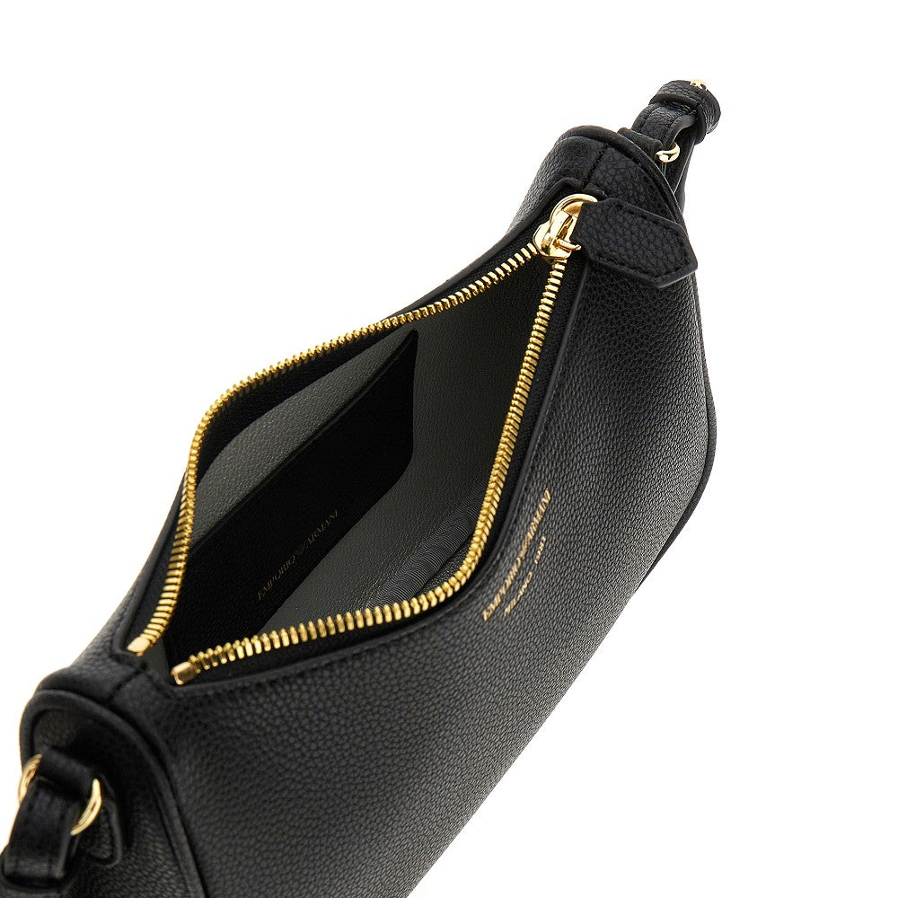 Deer-print faux leather baguette bag