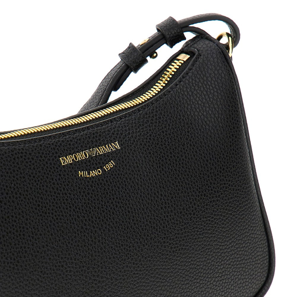 Deer-print faux leather baguette bag