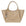 Croco-embossed faux leather shopping bag