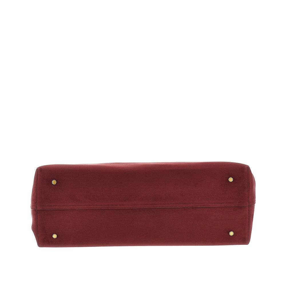Faux suede leather large 'MyEA' shopping bag