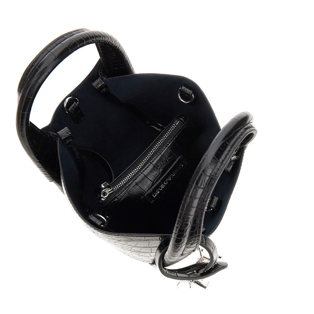 Faux leather small bag with Cocco print