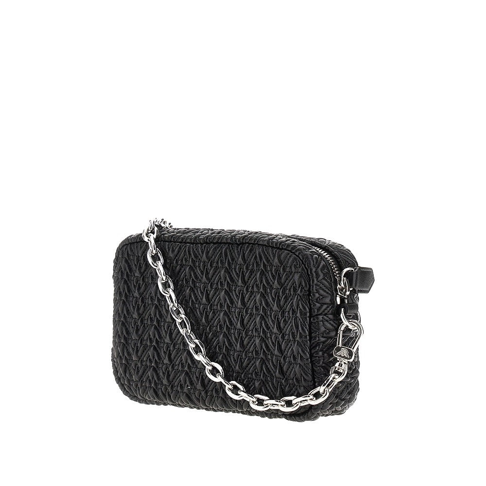 Leather crossbody camera bag