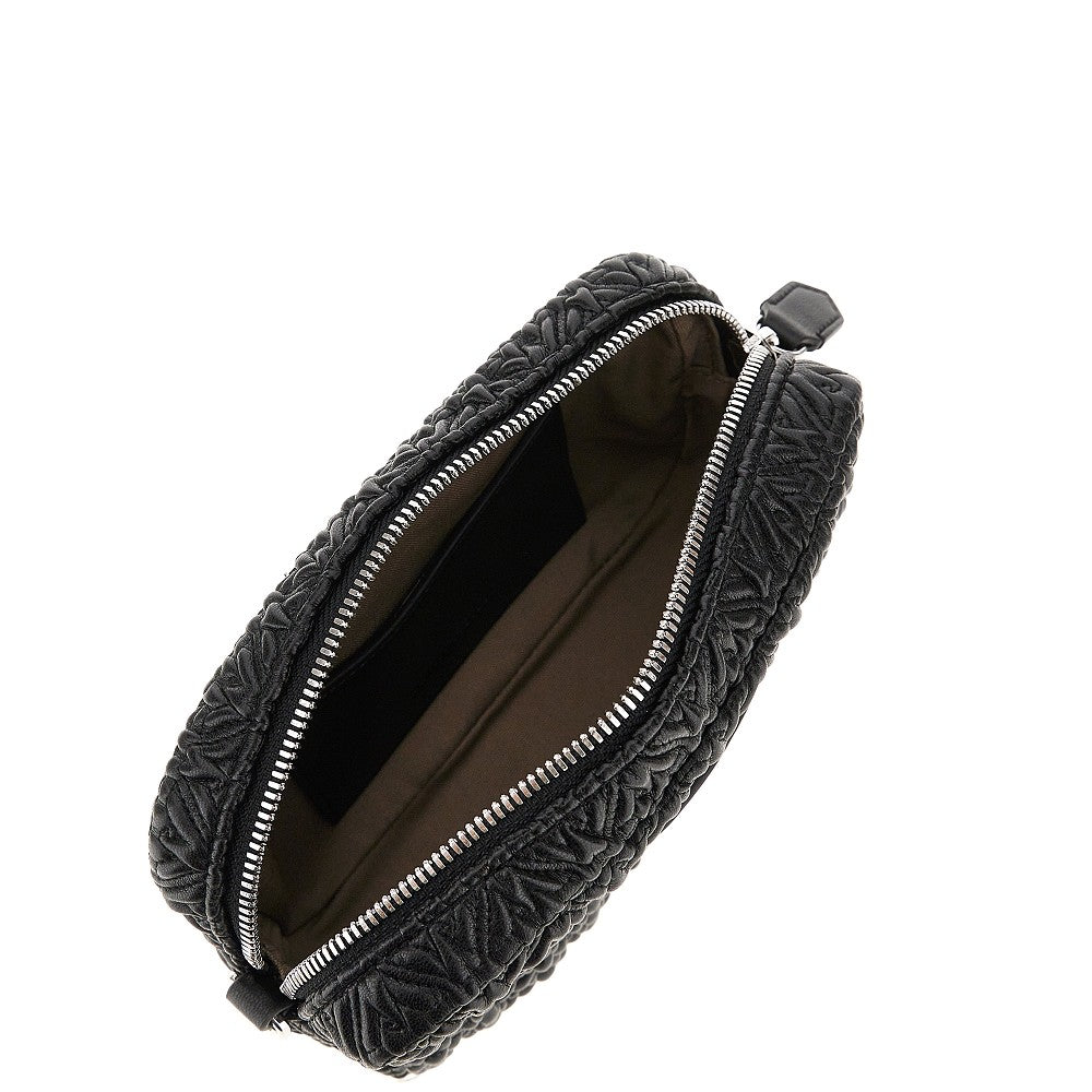 Leather crossbody camera bag