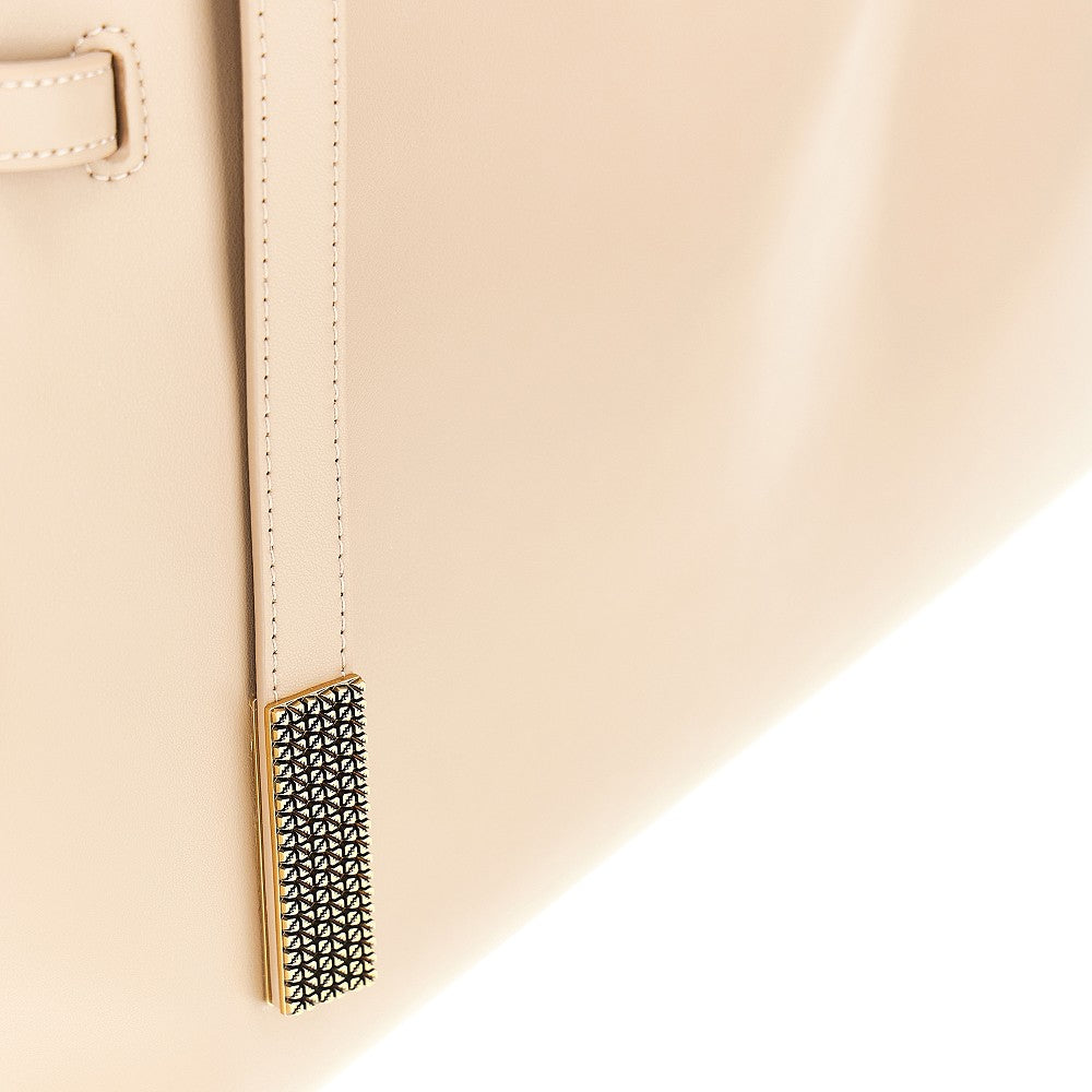 Leather shopping bag