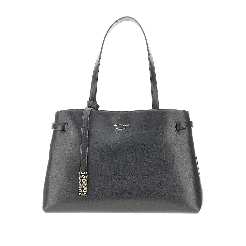 Shopping bag in pelle