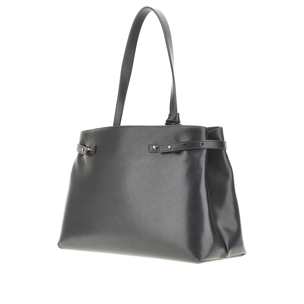 Shopping bag in pelle
