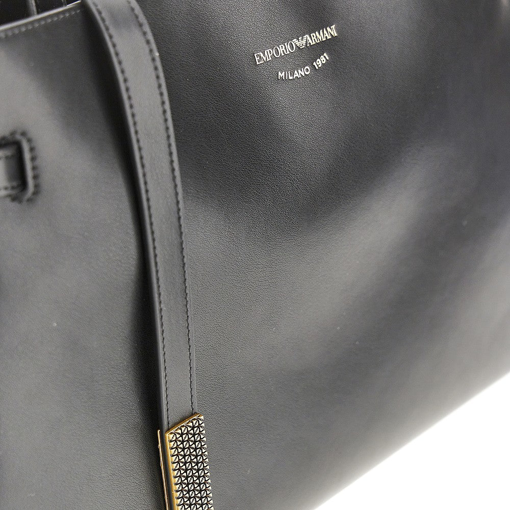 Shopping bag in pelle